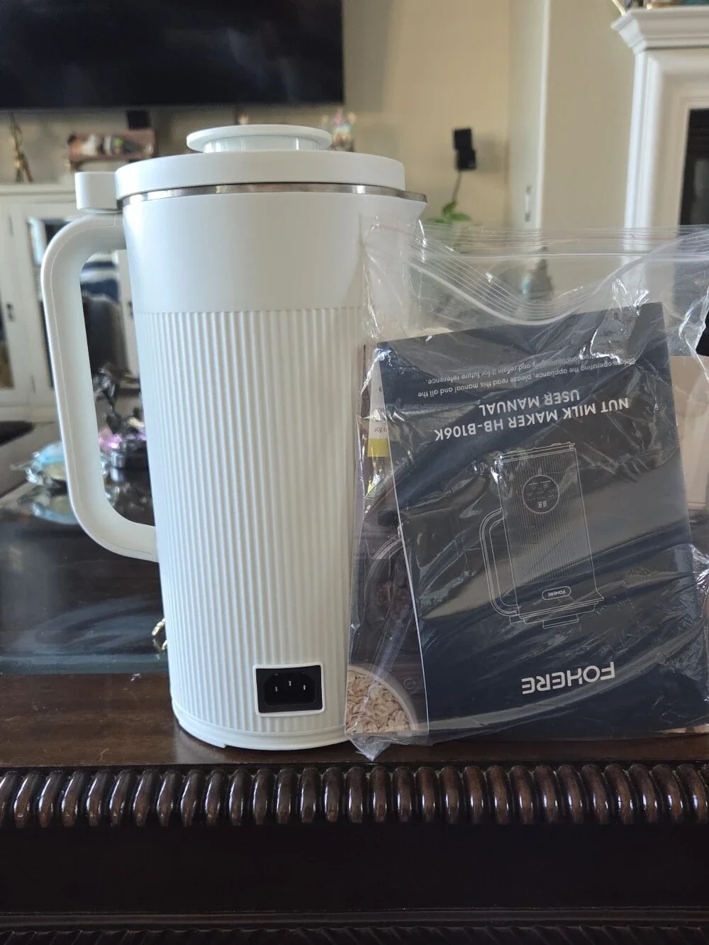 White Soy Milk Maker by - Electric Portable Blender Kettle